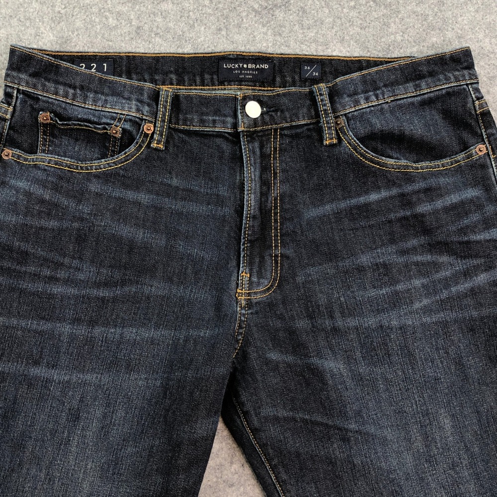 Lucky Brand Men's Straight-Leg Dark Wash Jeans - Picture 5 of 16